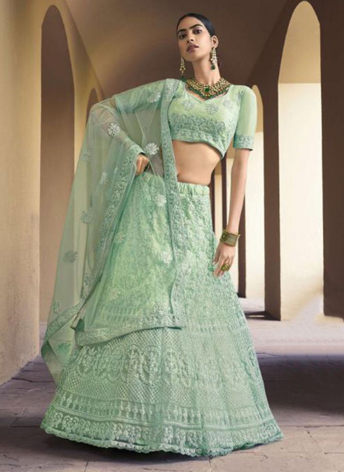 ARYA KHAWAAB VOL 3 Fancy Soft Net Sequence Dori Work Festive Party Wear Lehenga Choli Collection